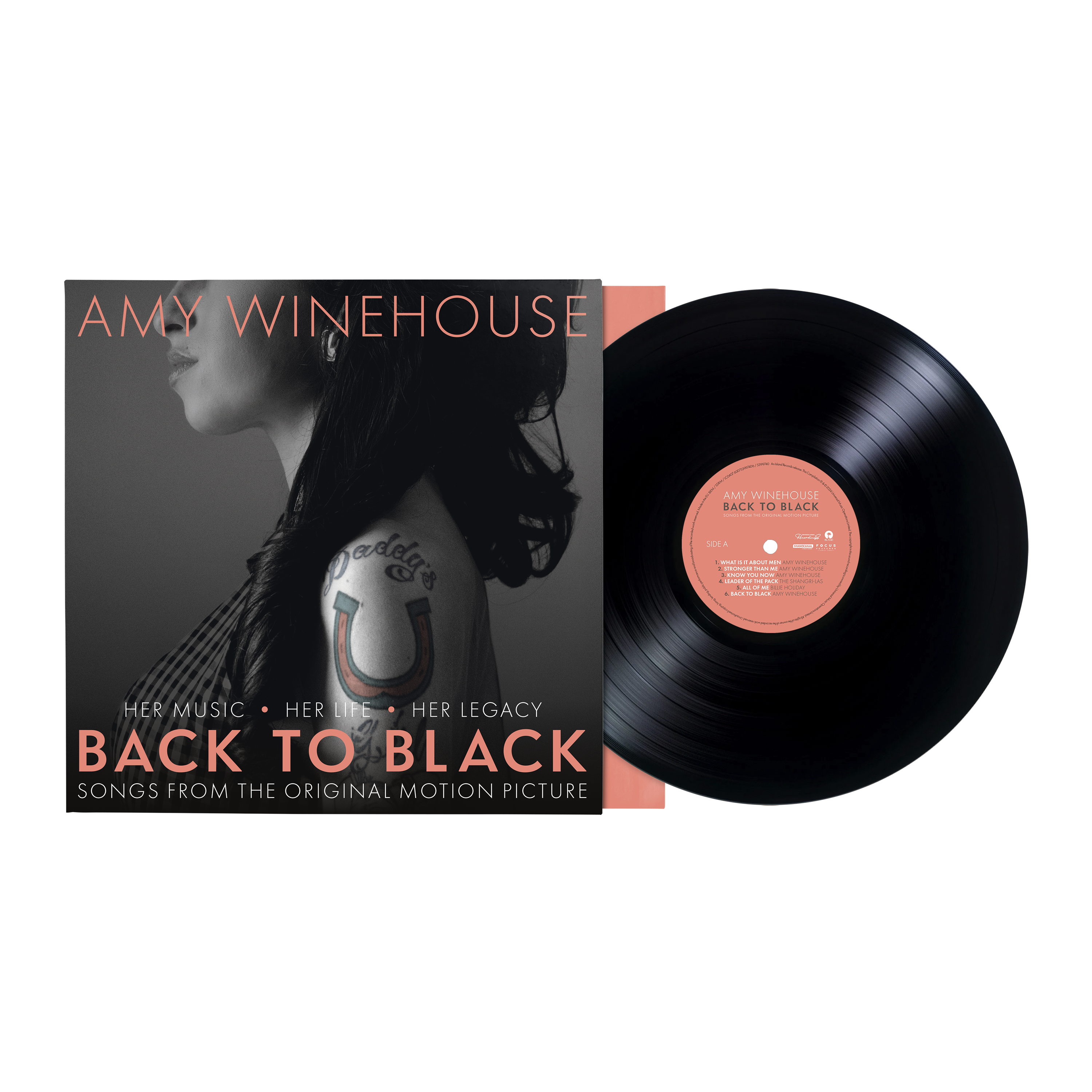 Back To Black: Amy Winehouse Movie Soundtrack Vinyl LP, 140g Black
