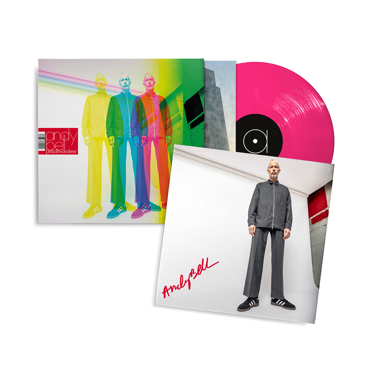 Limited Magenta Vinyl & Signed Print of Pinball Wanderer - Andy Bell's Solo Album