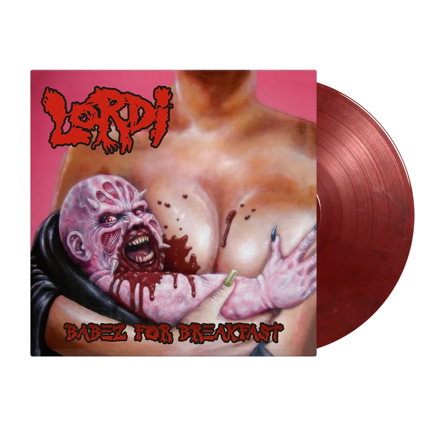 Lordi's Babez For Breakfast: Blood Red & Black Marble Vinyl LP Album