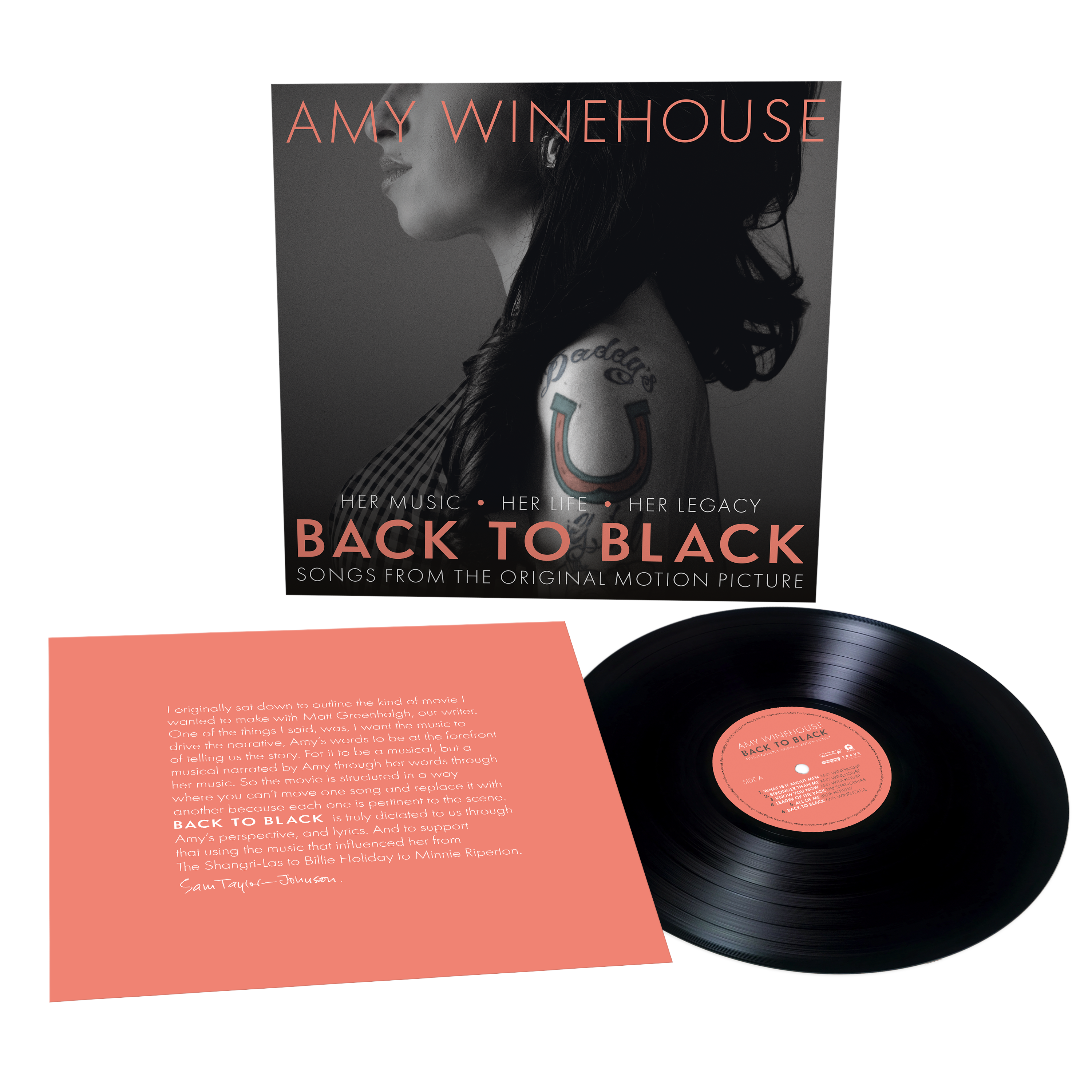 Back To Black: Amy Winehouse Movie Soundtrack Vinyl LP, 140g Black