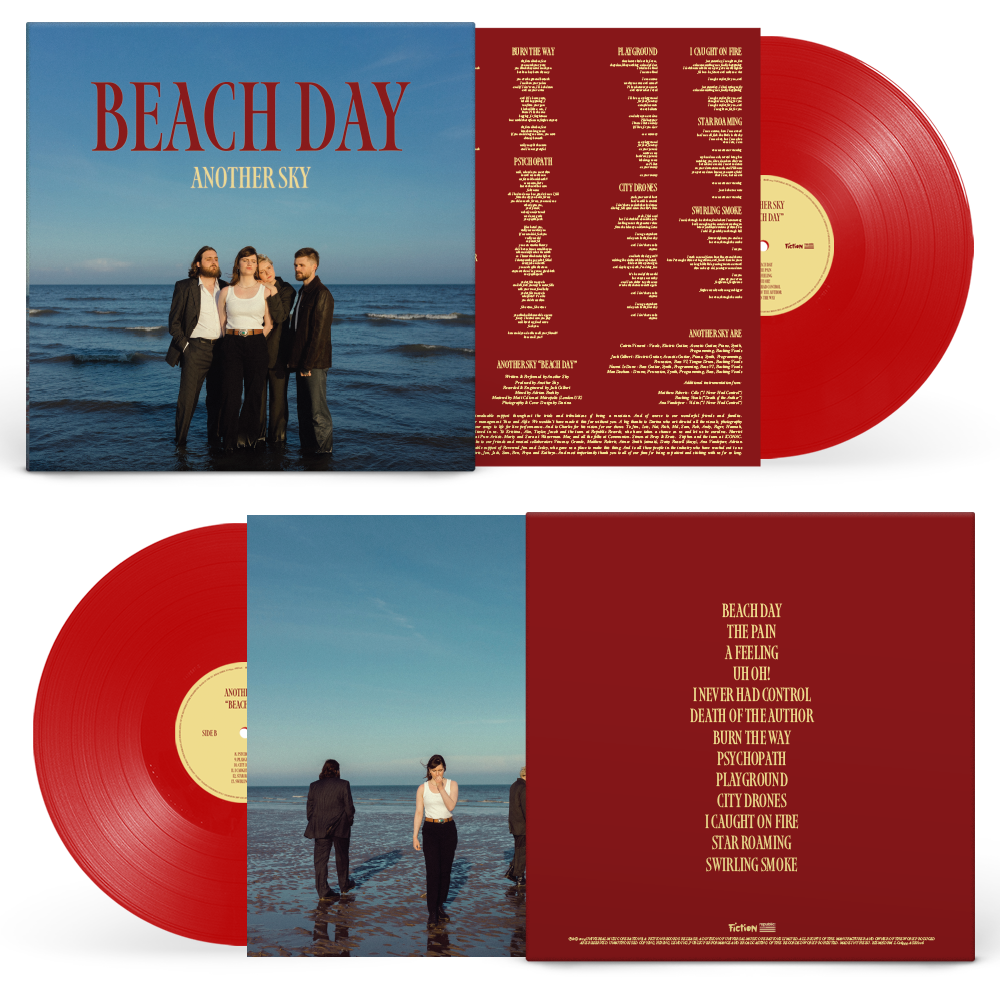 Beach Day Red Color Vinyl Long - Playing Record Album